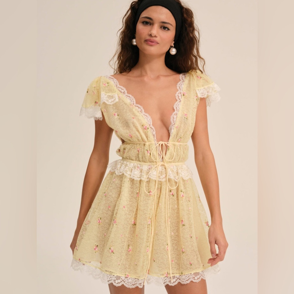 For love & lemons Poppy lace mini dress